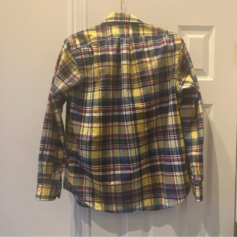 Men’s Polo Ralph Lauren Multicolored Plaid Button Down Shirt (M)